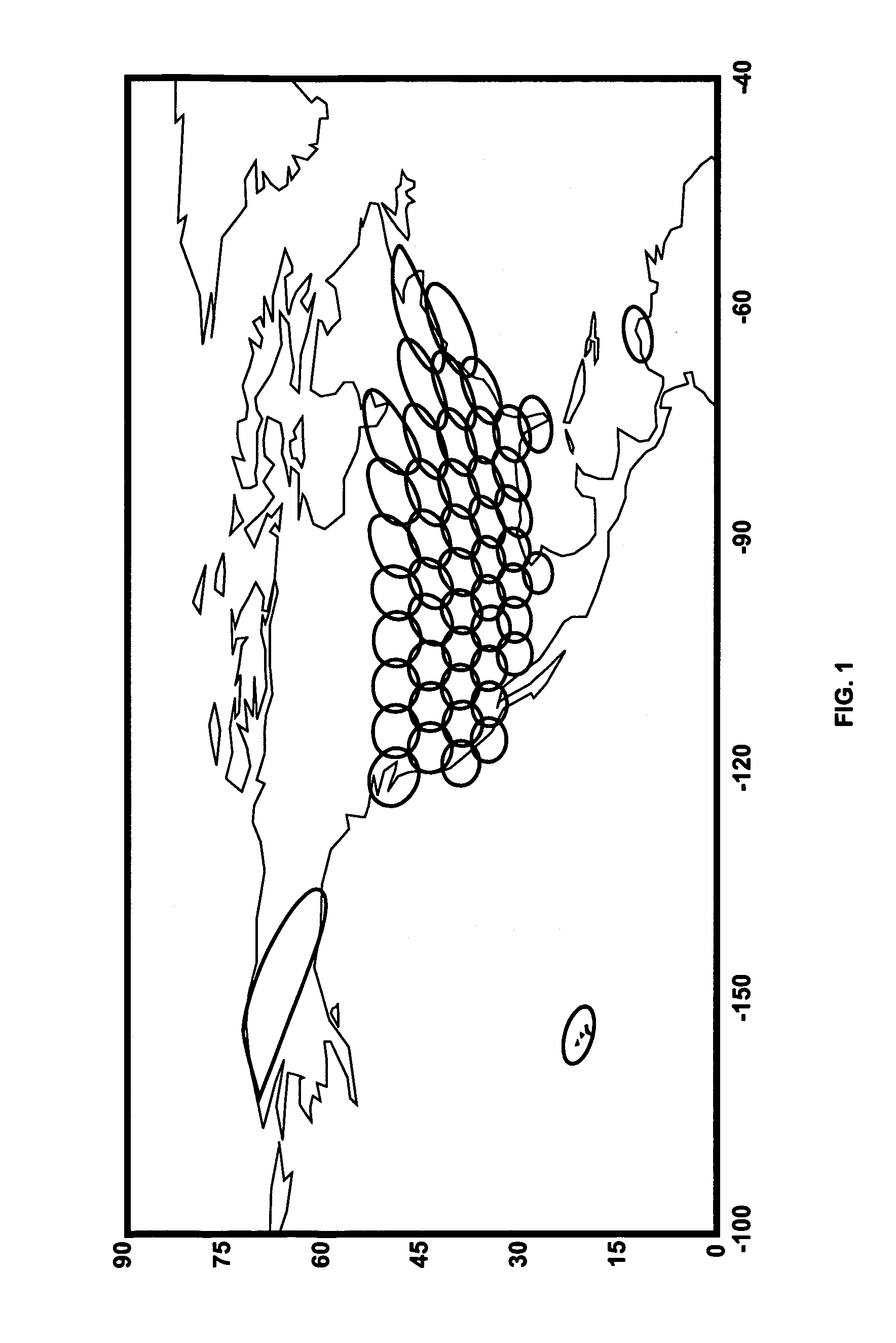 Satellites and signal distribution methods and off-set pattern for sending signals