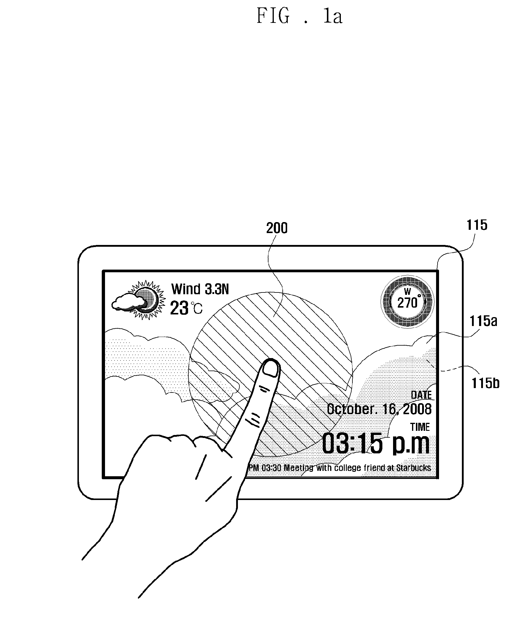 Mobile terminal having dual touch screen and method for displaying user interface thereof