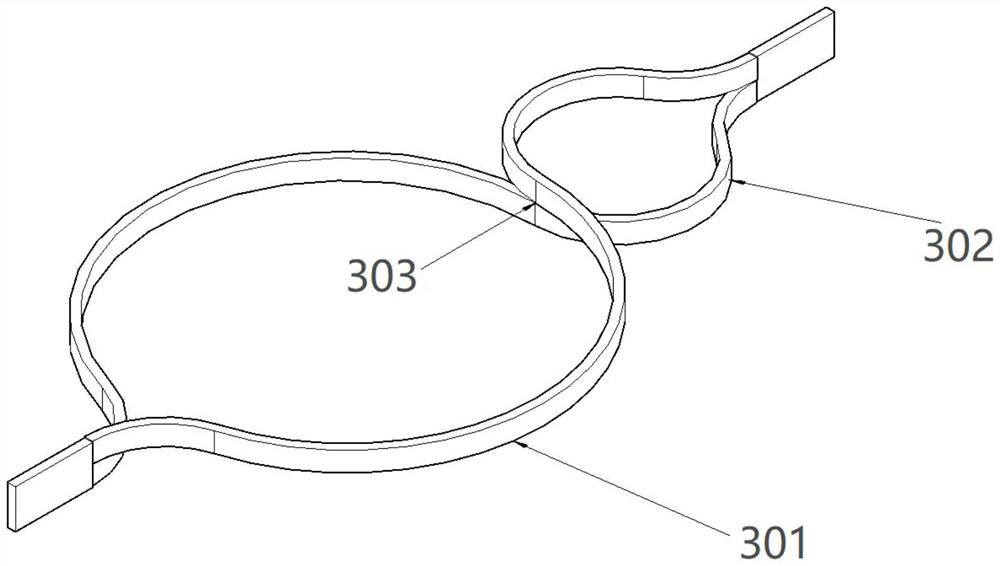 8-shaped magnetic flux density amplifying device of superconducting closed loop