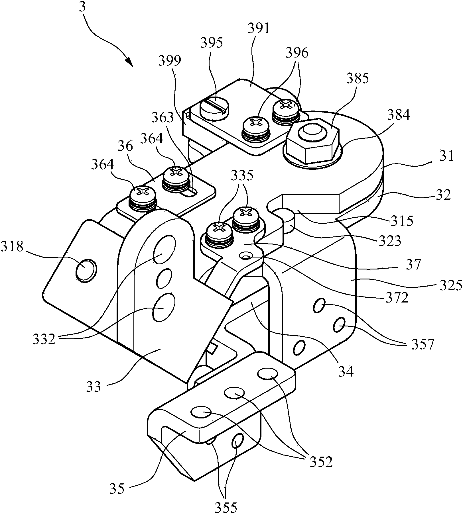 Withdrawing mechanism used during threading of sewing equipment