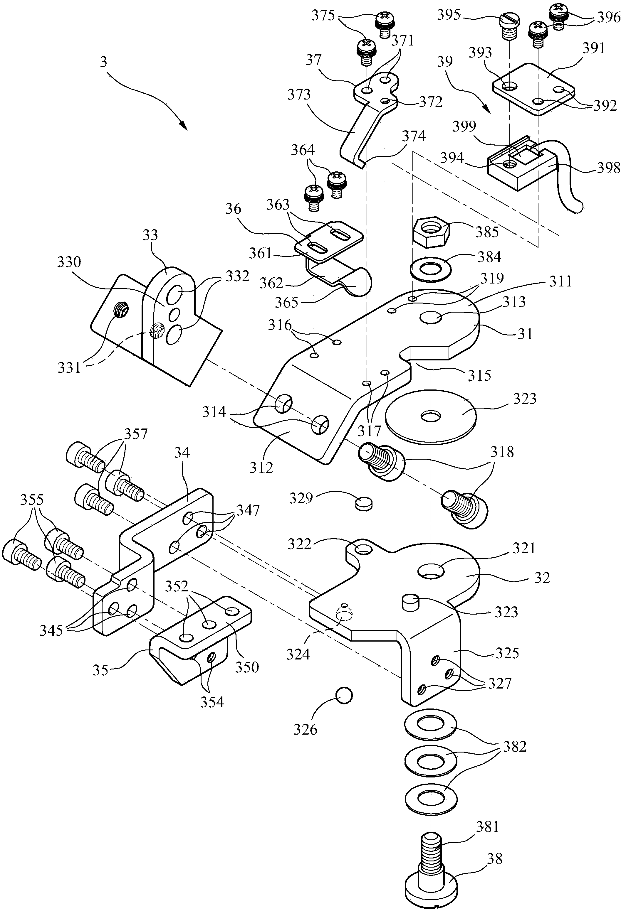 Withdrawing mechanism used during threading of sewing equipment