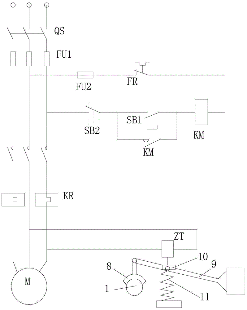 Roll-type take-up device