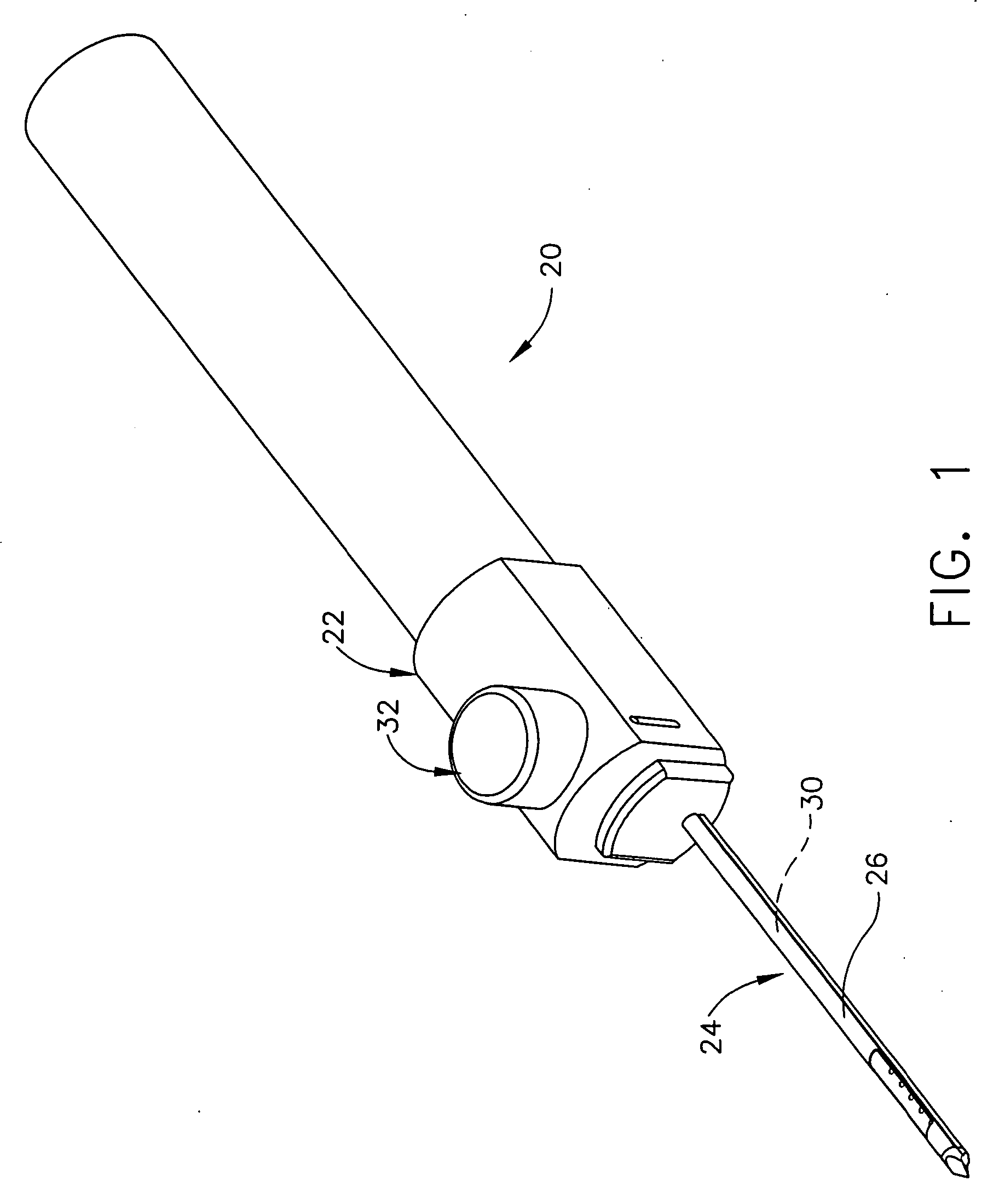 Biopsy instrument with improved needle penetration