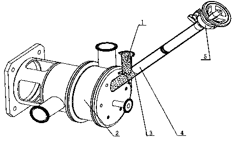 Anti-blocking device of powder-liquid mixing pump