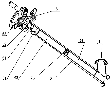 Anti-blocking device of powder-liquid mixing pump