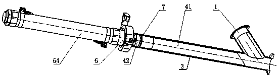 Anti-blocking device of powder-liquid mixing pump