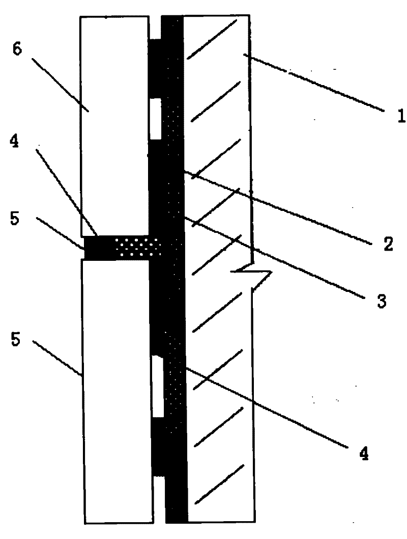 Dinging structure and dinging method for novel heat preservation and insulation building