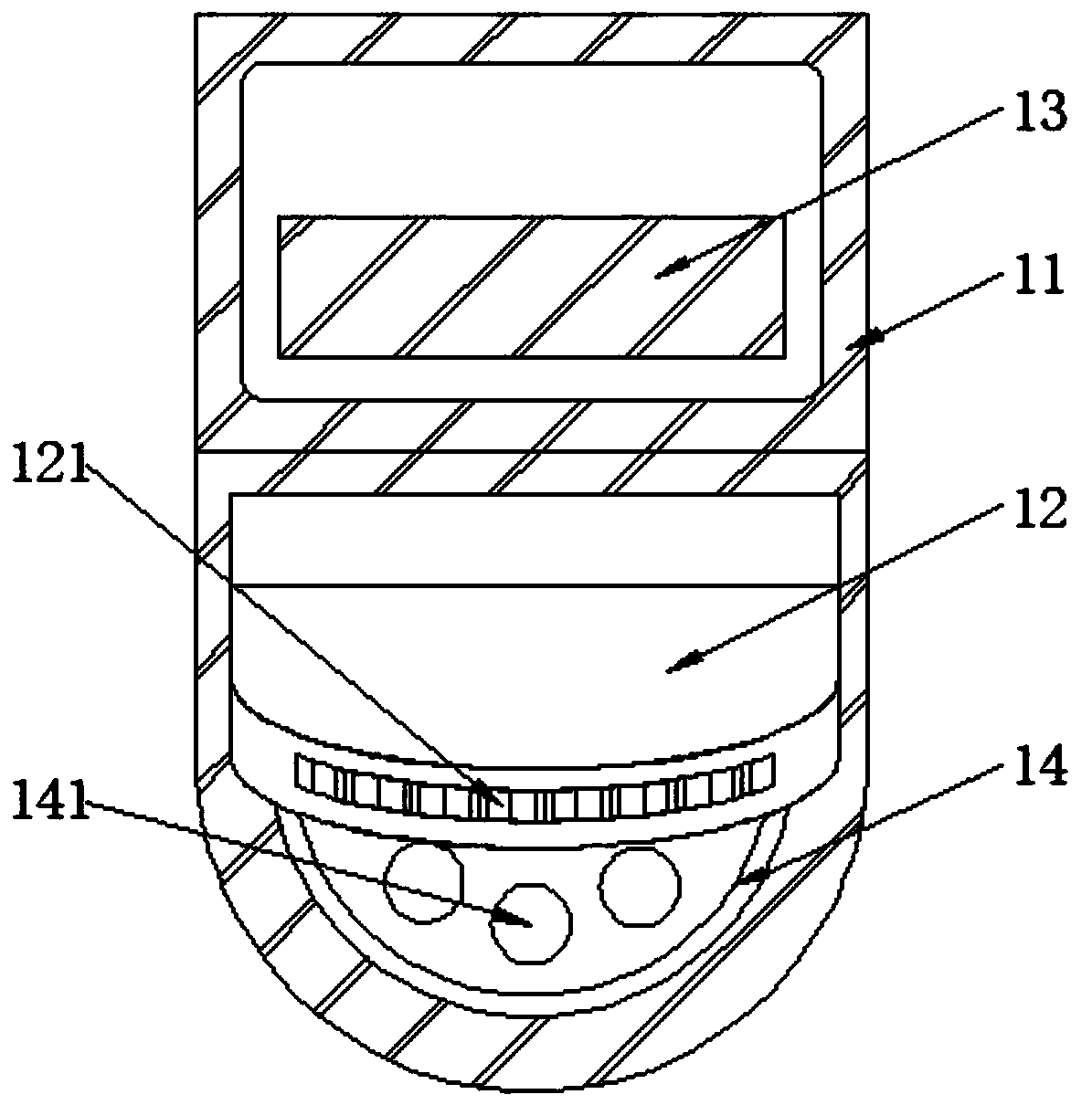 Intelligent water meter with damp prevention and warming function