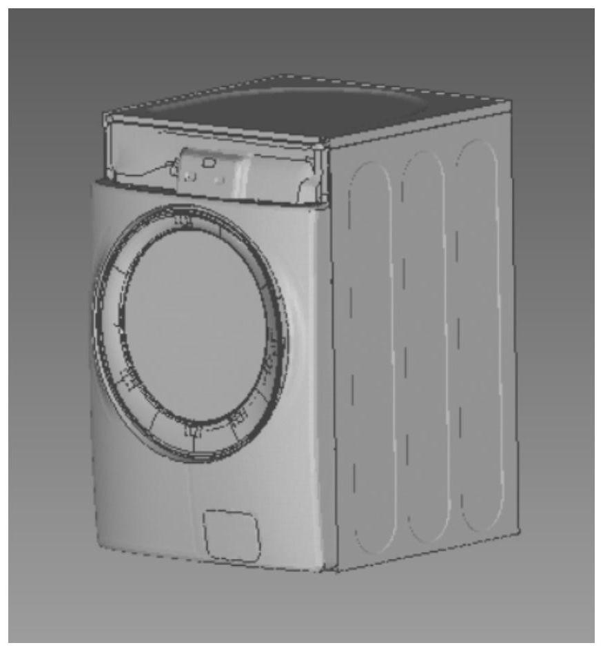 Prediction method of vibration radiation noise of drum washing machine based on dynamic simulation