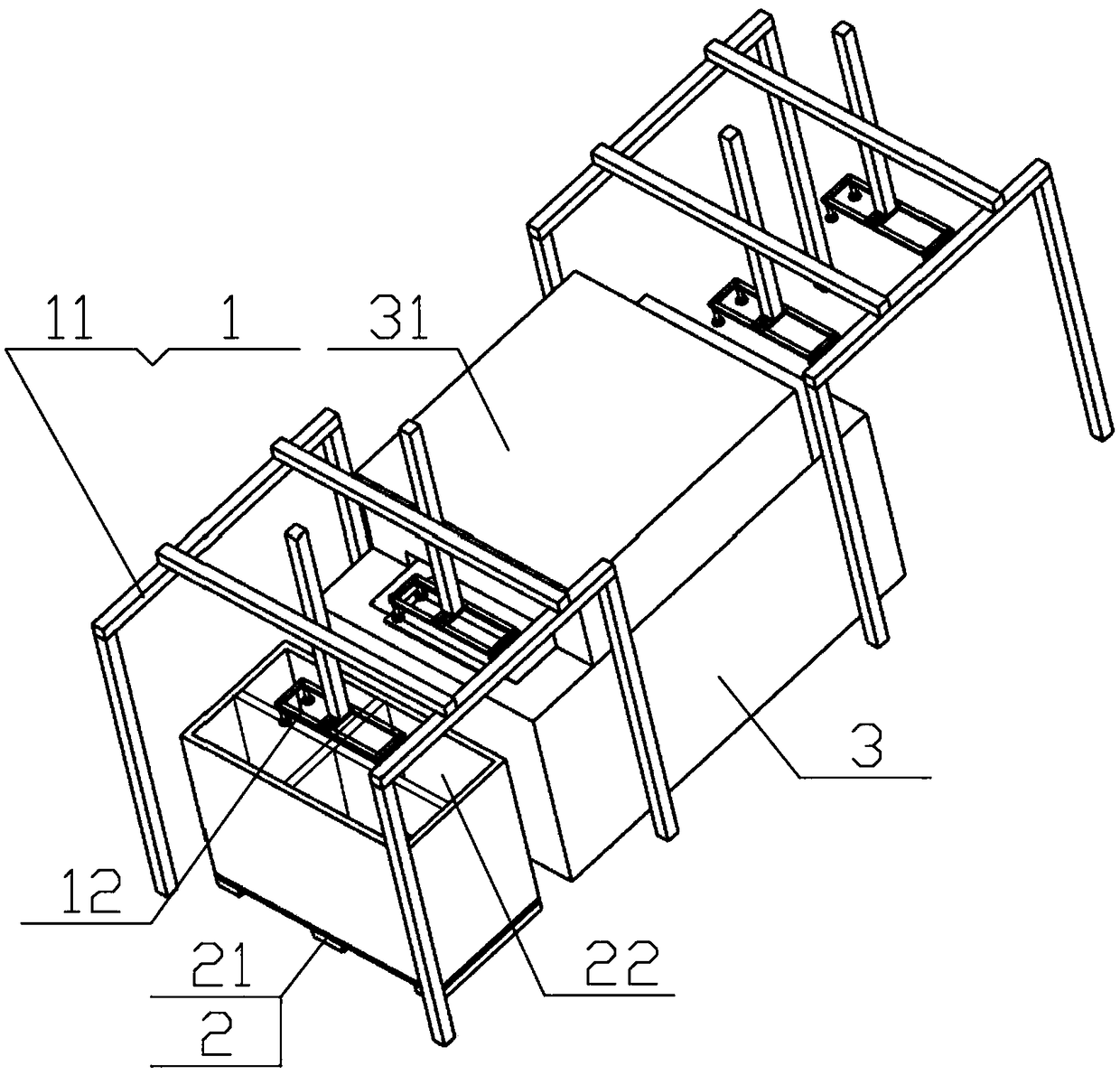 A control method for an auxiliary processing unit of thin flat materials in a sheet metal factory