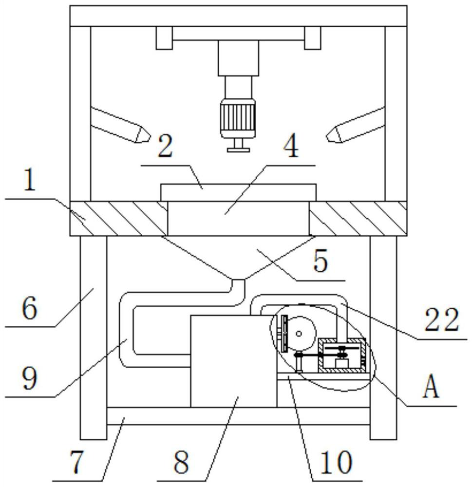 Environment-friendly machining equipment facilitating cleaning