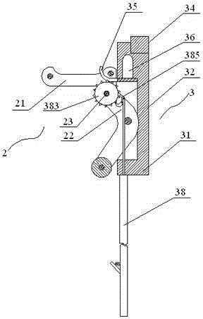 Hand-controlled clamping temperature probe installing device