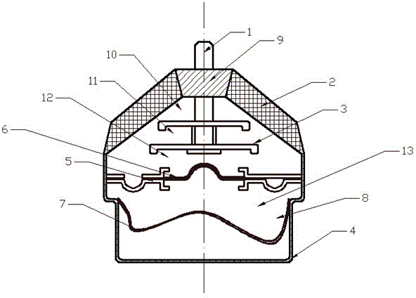 Liquid damping shock absorber for engineering machinery