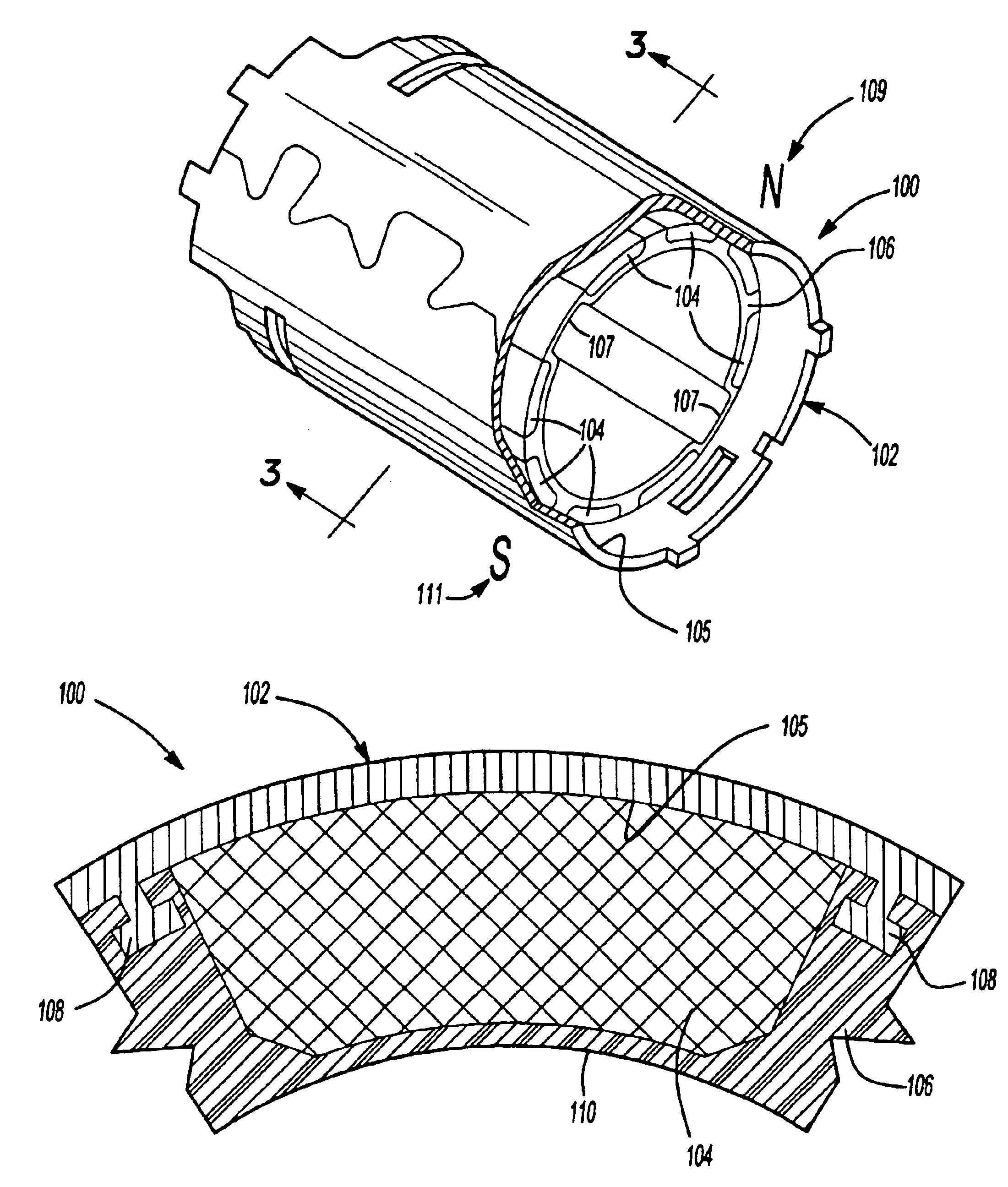 Field assembly for a motor and method of making same