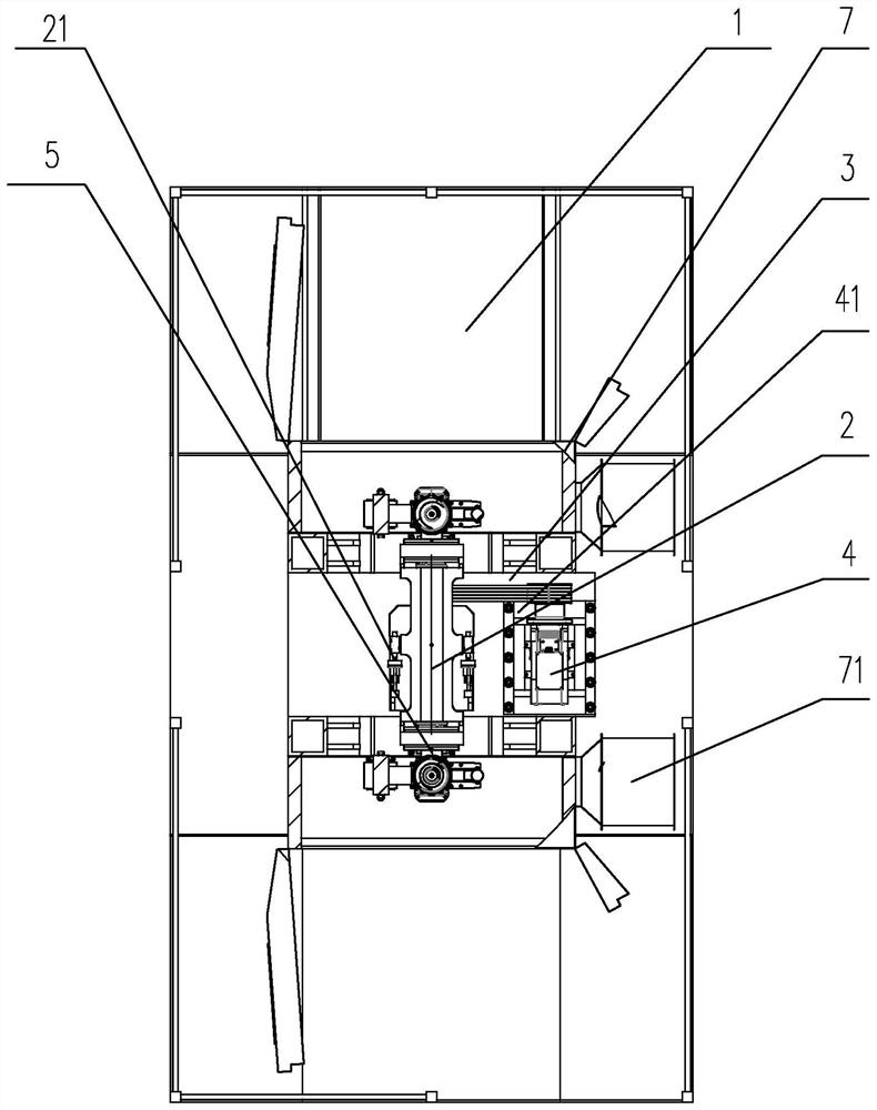 High-speed train axle box bearing dynamic test equipment