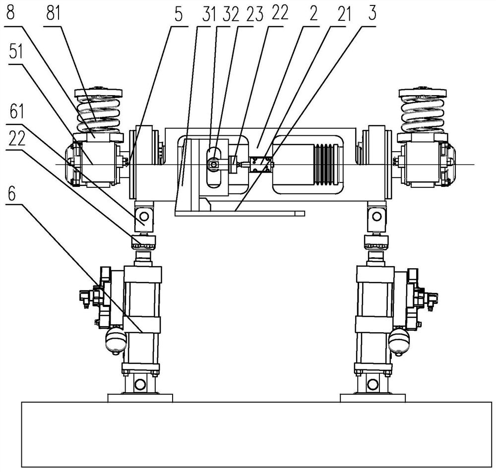 High-speed train axle box bearing dynamic test equipment