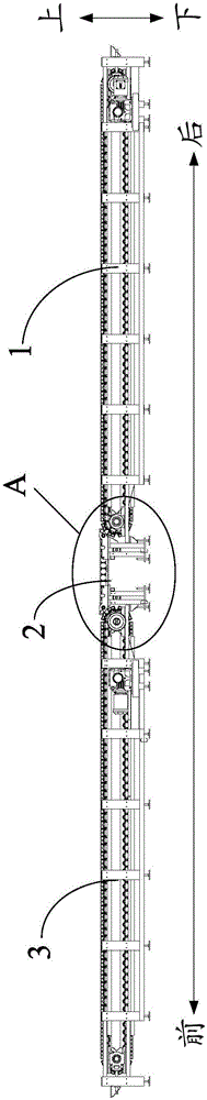 Automobile conveying device for automobile detection system and automobile detection system