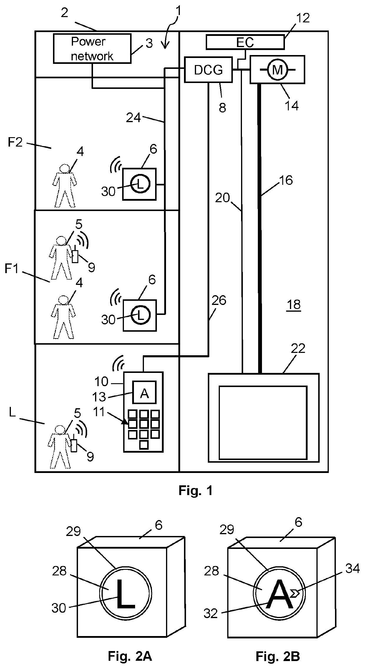 Inexpensive Elevator Operating Device For An Elevator System With Destination Call Control