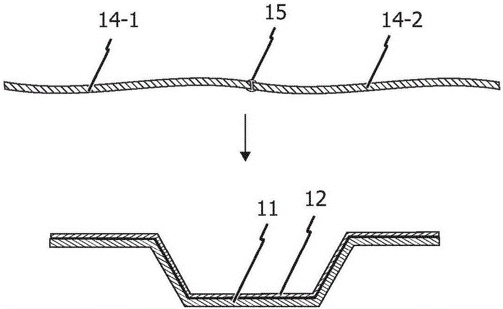 Multi-layered shaped body for internal vehicle fittings and method for producing such shaped bodies