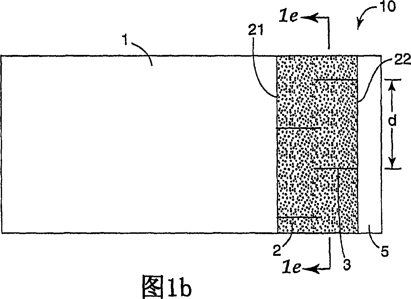 Strip of male fastening means, patch cut therefrom, and fastening tape tab comprising such patch