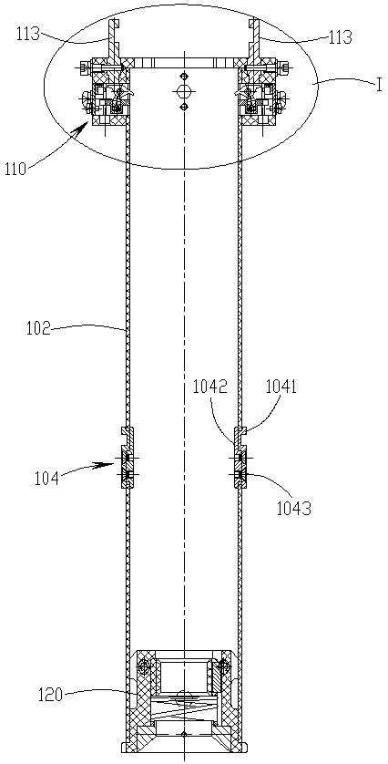 Single-screw carbon fiber mechanical lifting rod