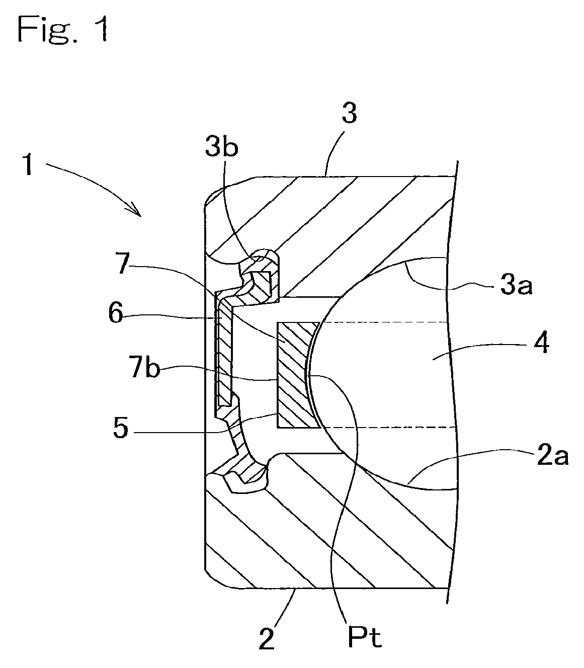 Rolling bearing and crown-shaped retainer