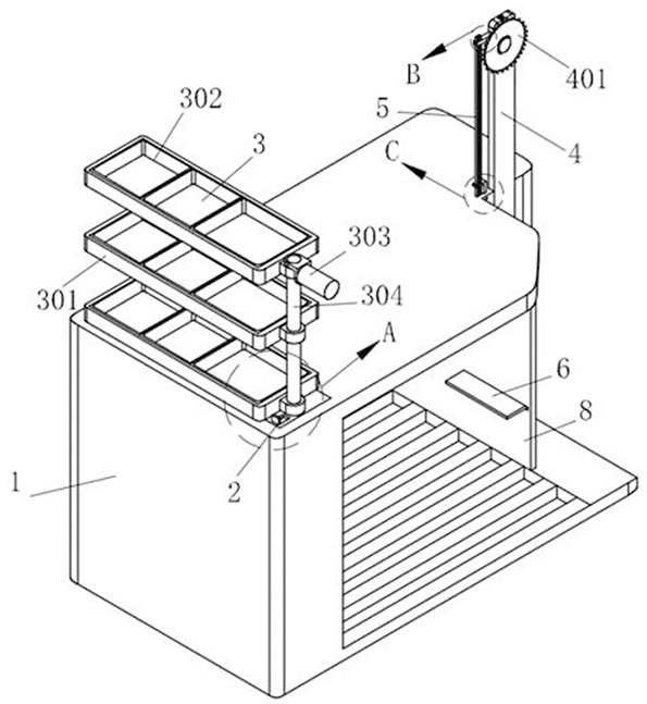 Length measuring device with protection function for chain production