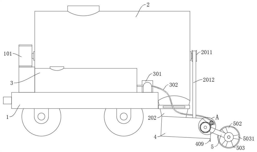 A construction device and construction method for asphalt concrete pavement of municipal roads