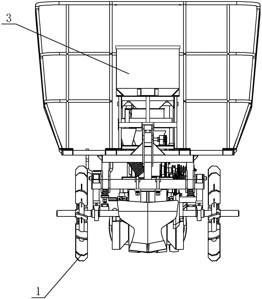 Single-row sugarcane planting machine with independent gutter-plough