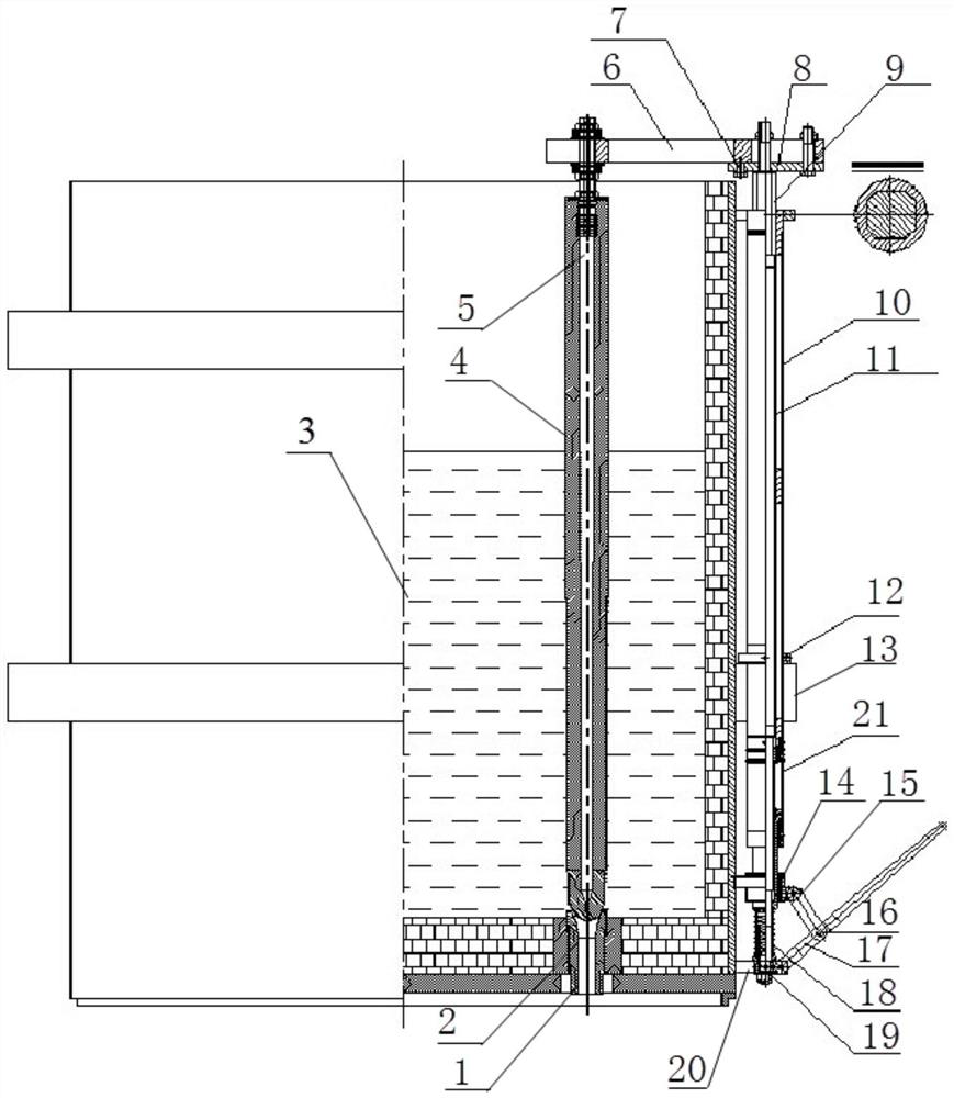 A precise alignment stopper rod device and tundish stopper rod alignment process