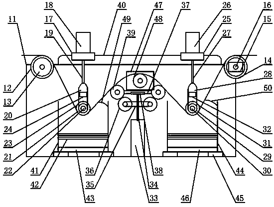 Waste pressure sensitive adhesive tape recycling device