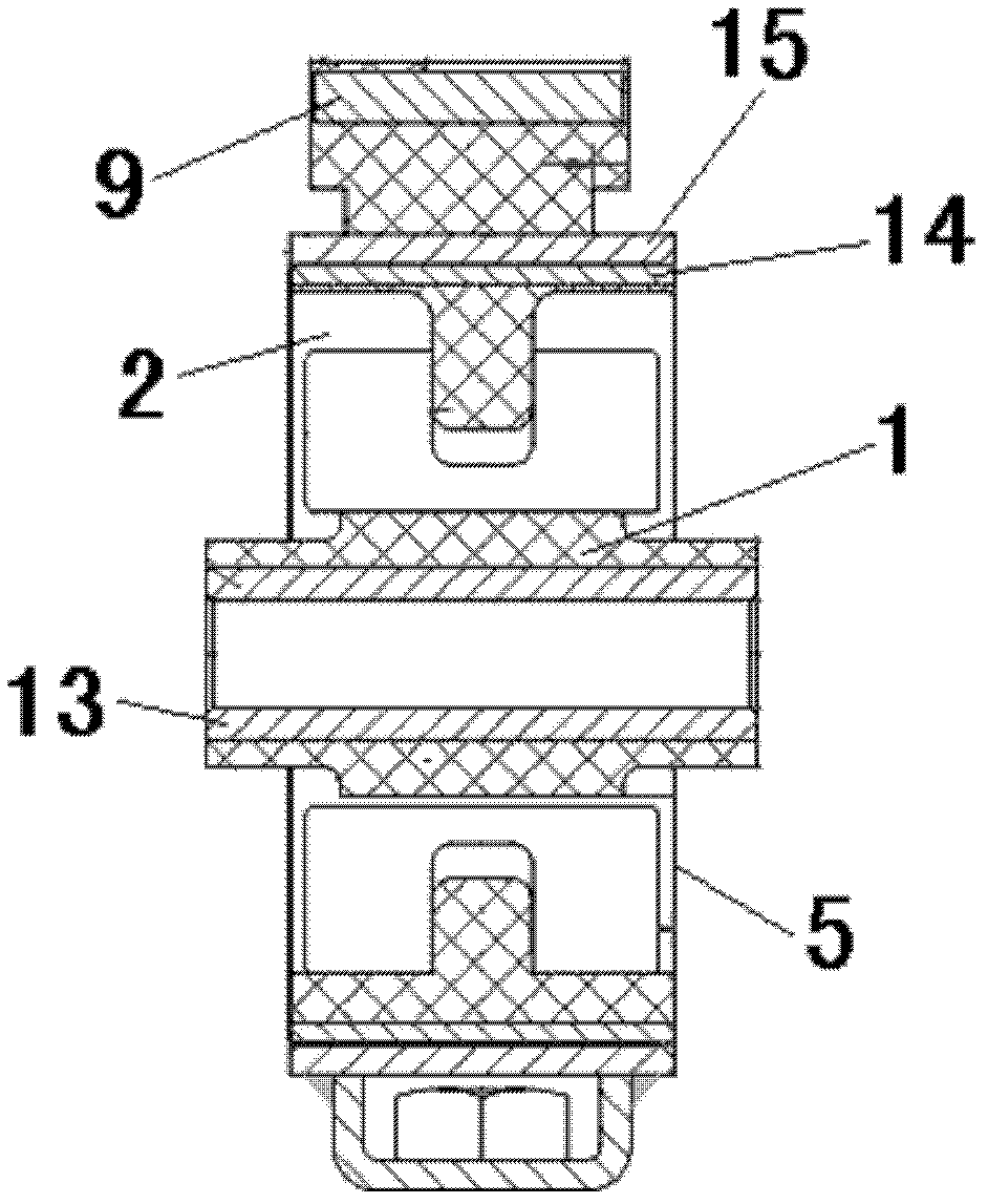 Manufacture method for rubber mount structure