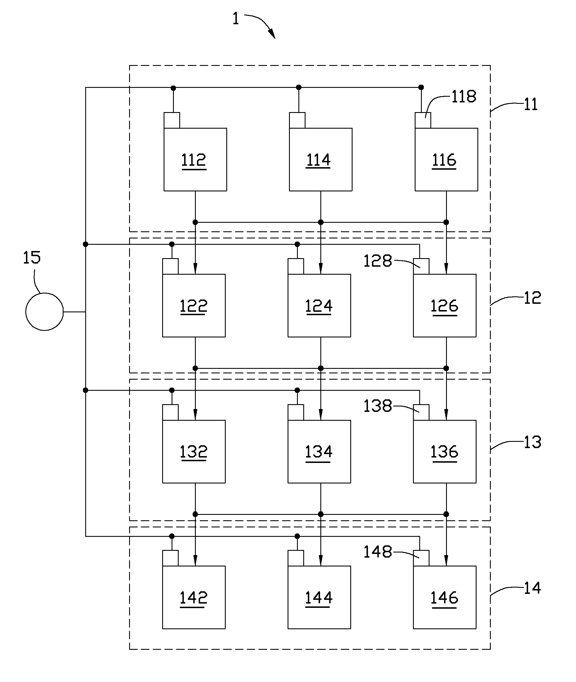 Matrix production system and control method thereof