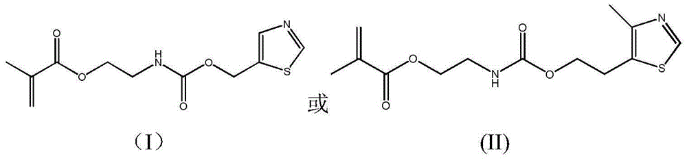 Antibacterial methacrylate monomer containing thiazole ring structure and its preparation method and application