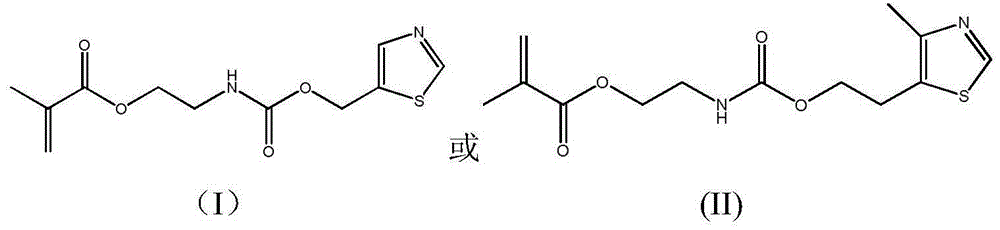 Antibacterial methacrylate monomer containing thiazole ring structure and its preparation method and application