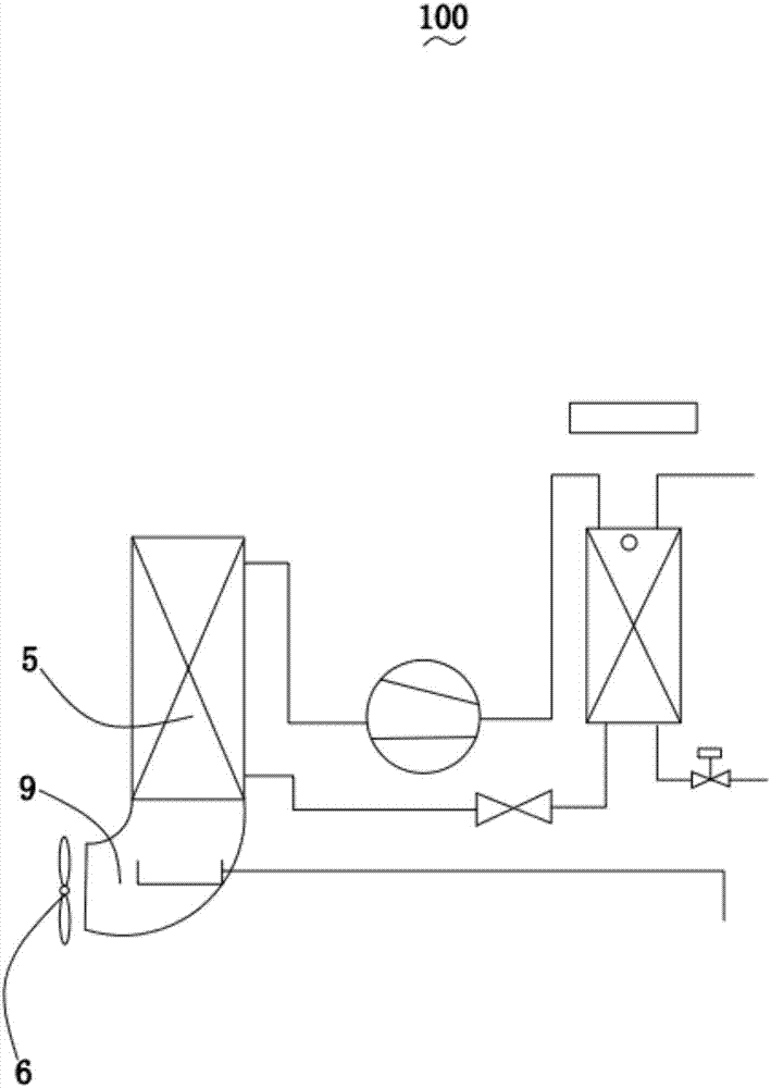 Directly-heated type heat pump water heater