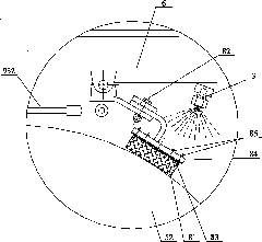Rubber-tyred road roller and oil injection system thereof