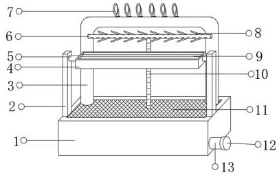 A drinking water device for quail breeding