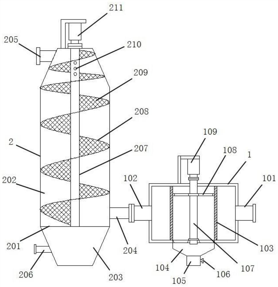 A high-efficiency boiler dust removal, desulfurization and denitrification device