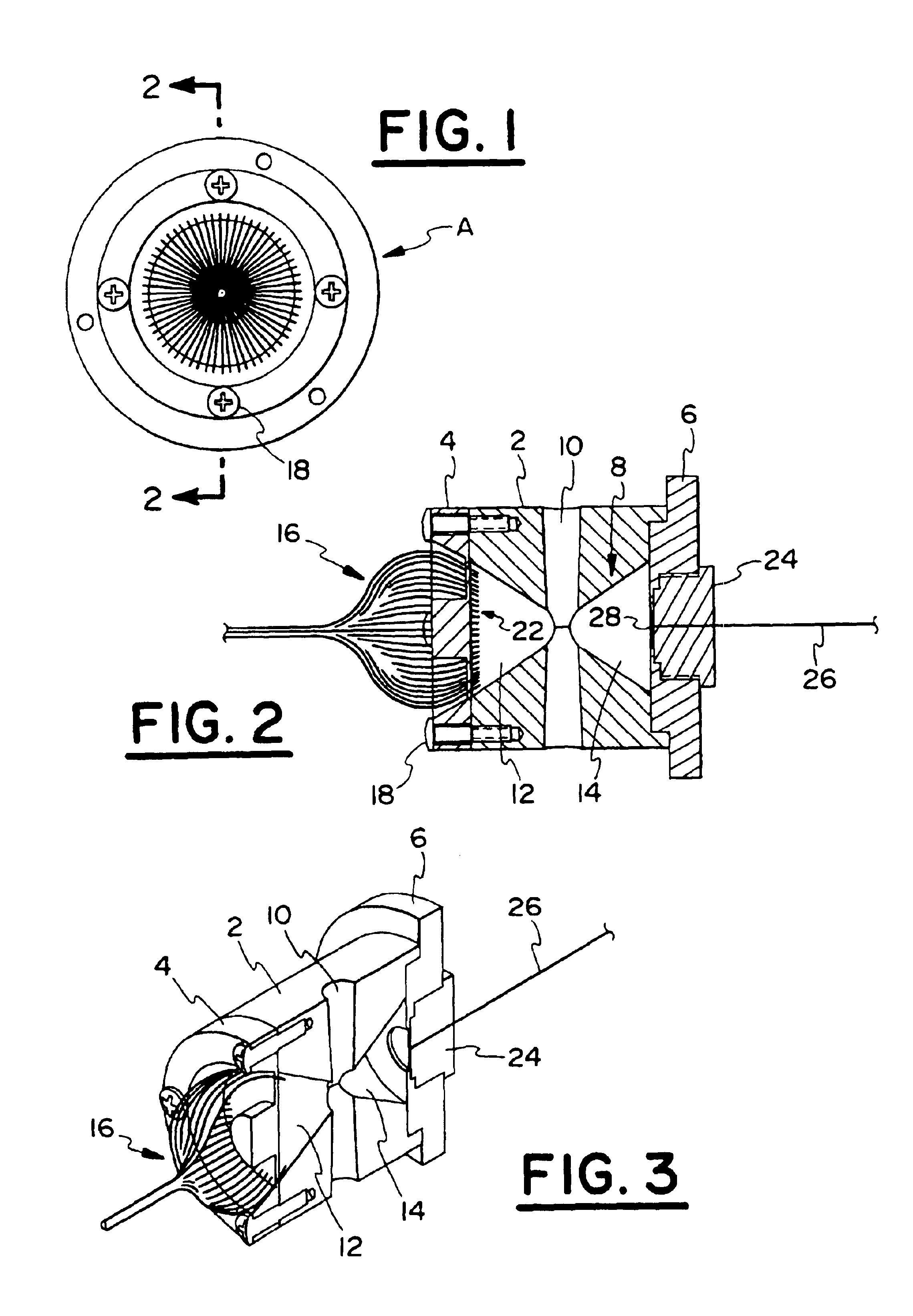 Apparatus and process for analyzing a stream of fluid