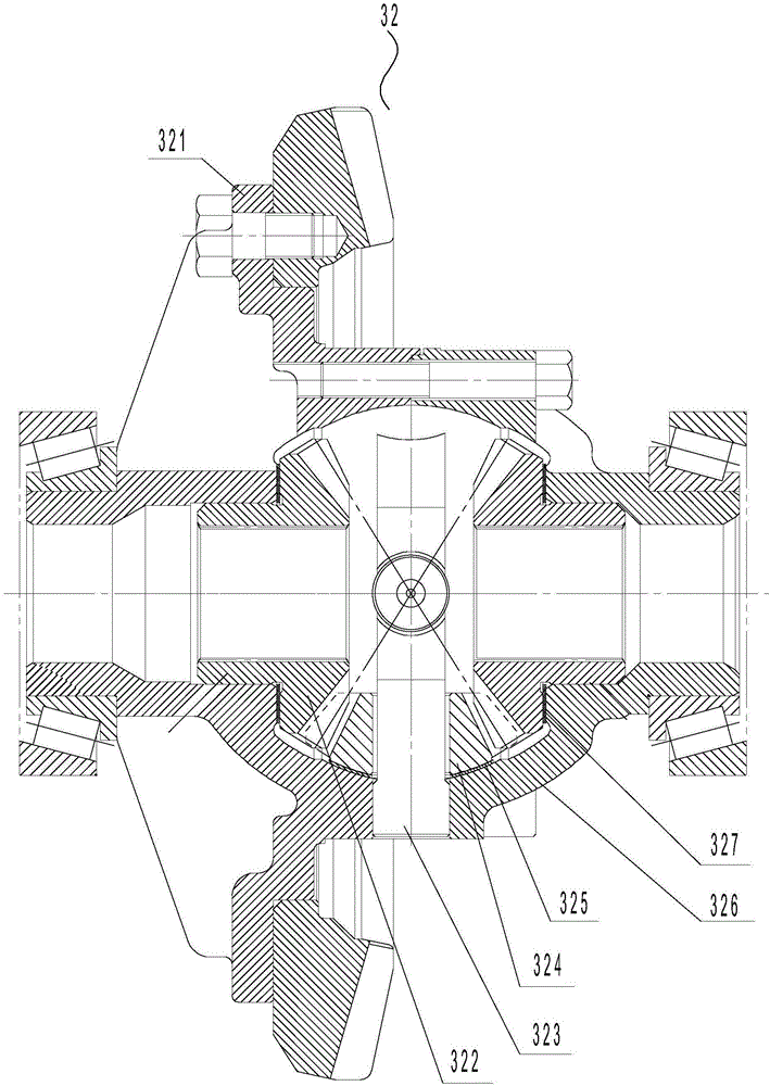 Method for testing fatigue life of gear of driving axle differential