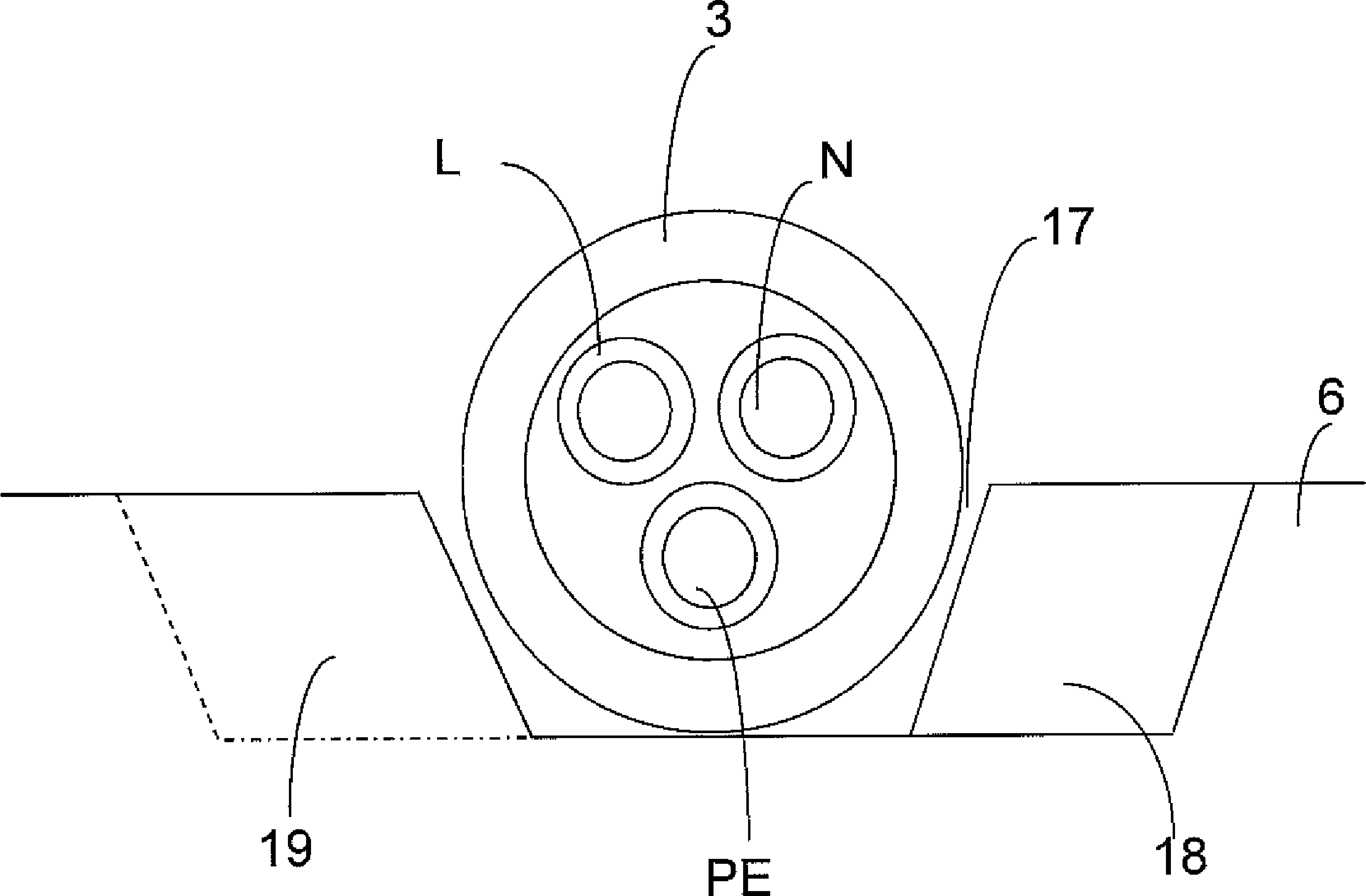 Cable coiling device