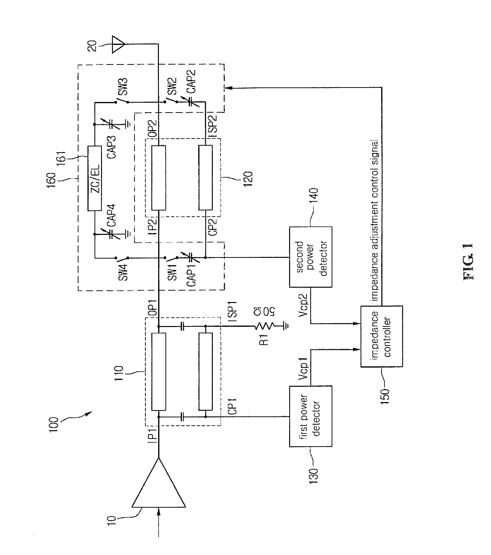 Antenna tuner and method for adjusting antenna impedance