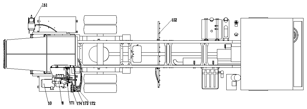 Single water pump driving water path integrating high-pressure cleaning and dust suppression spraying and dust suppression vehicle thereof