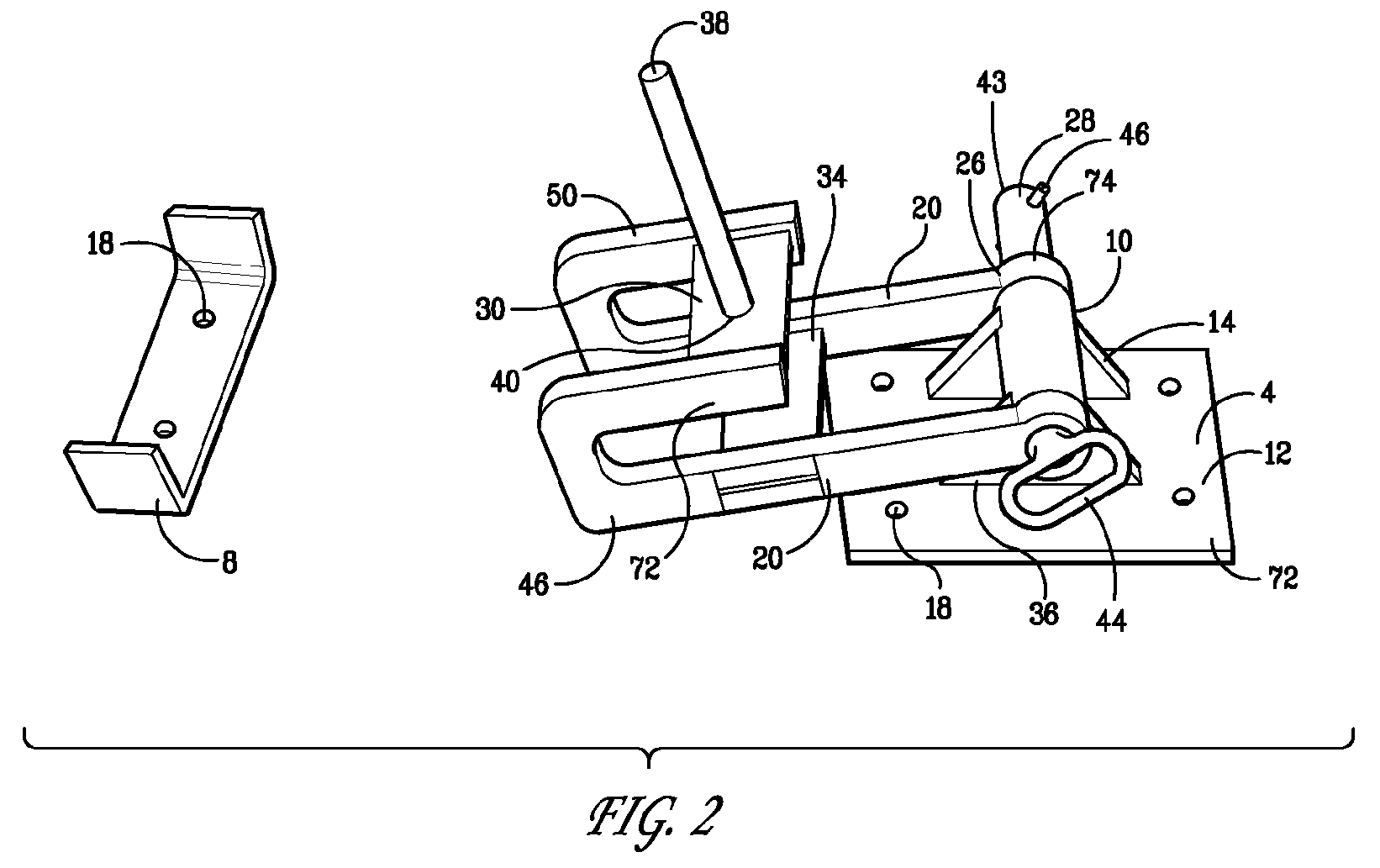 Bracket and Method for Transport of Articulated Arm Attachment