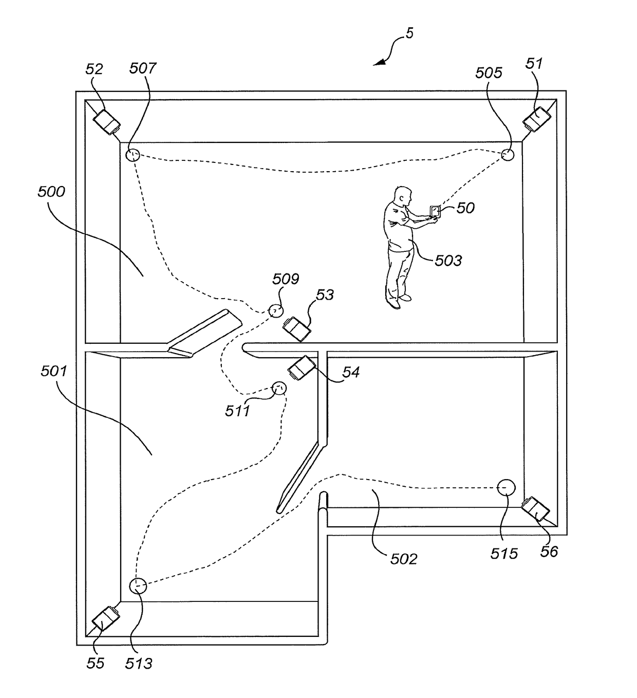 Method, stationary device, and system for determining a position