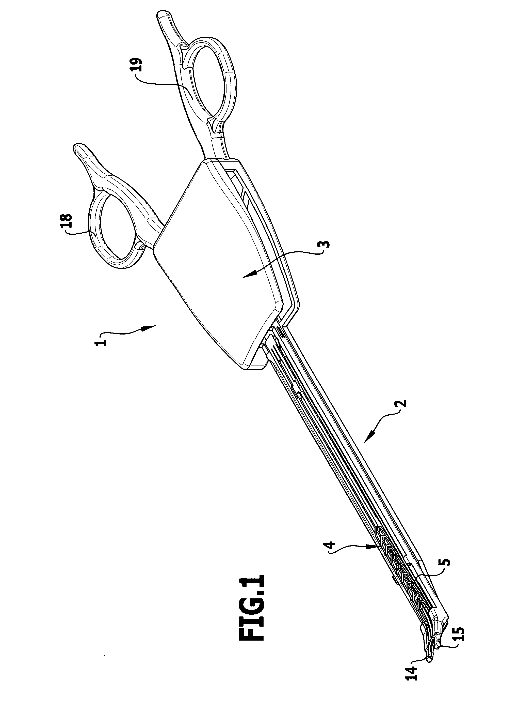 Surgical instrument for applying ligating clips