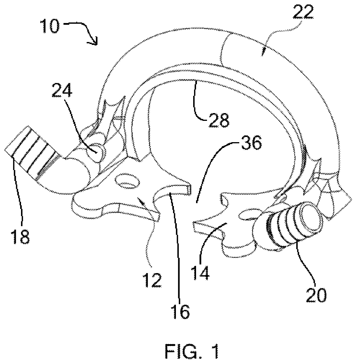 Oral rubber dam clamp