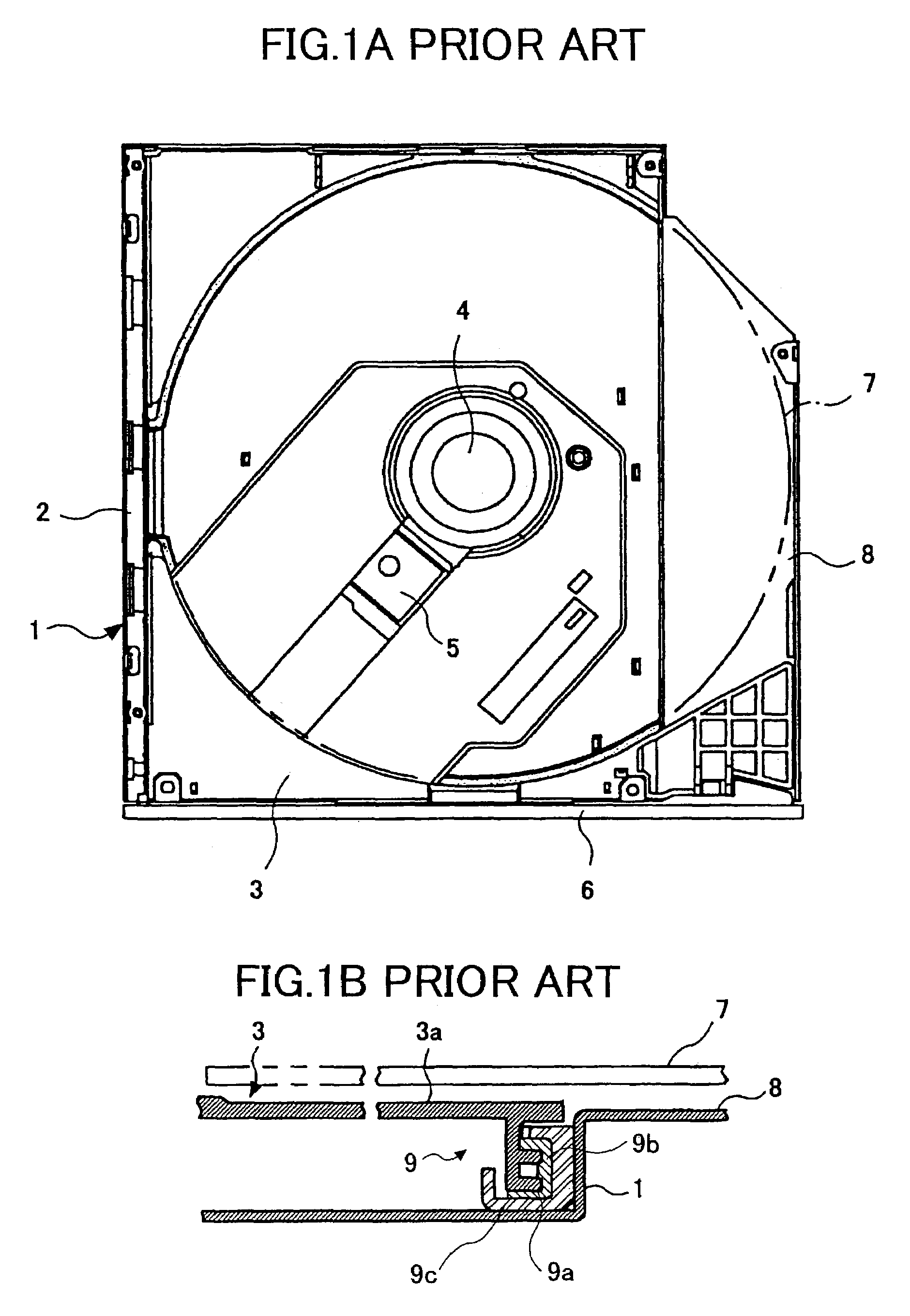 Low-profile disk unit