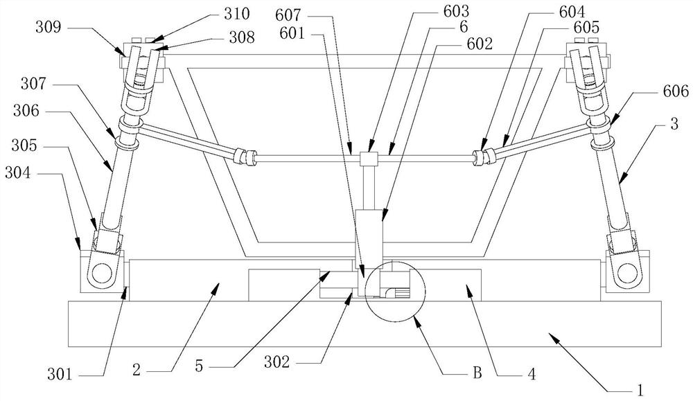 Steel truss girder bridge girder transporting flatcar